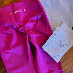 NWT Alphalete Magenta Leggings